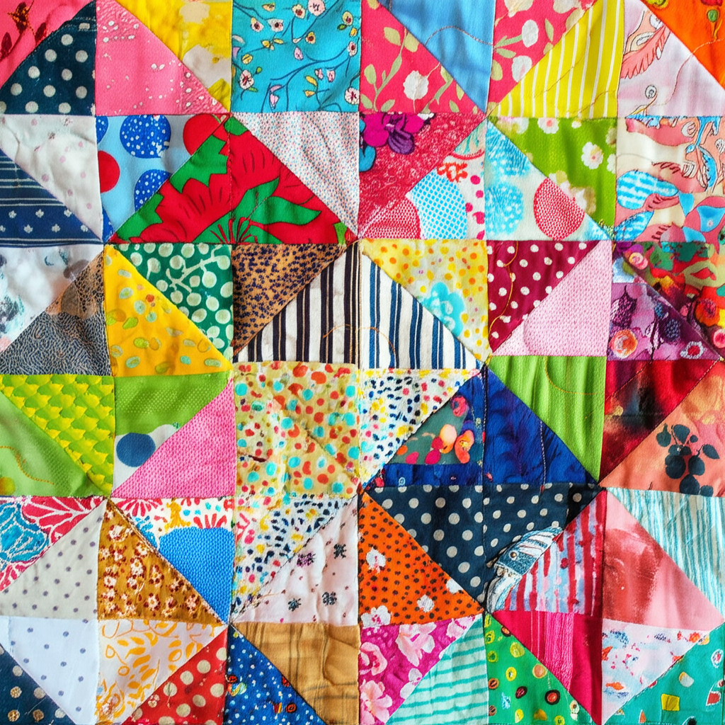 Colorful Scrap Quilt